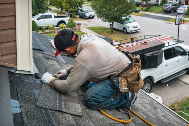 Professional Hail Damage Roof Repair technician working in Granite Bay, CA